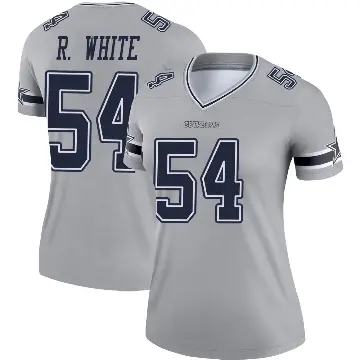 ＃54 Women's Randy White Gray Legend Dallas Cowboys Inverted Jersey