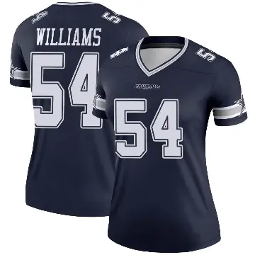 ＃54 Women's Sam Williams Navy Legend Dallas Cowboys Jersey