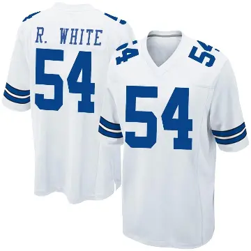 ＃54 Youth Randy White White Game Dallas Cowboys Jersey