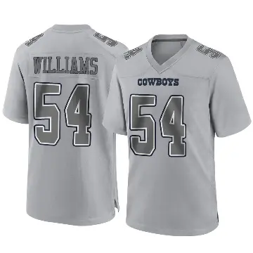 ＃54 Youth Sam Williams Gray Game Dallas Cowboys Atmosphere Fashion Jersey