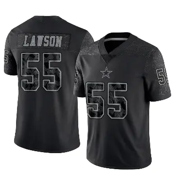 ＃55 Men's Carl Lawson Black Limited Dallas Cowboys Reflective Jersey