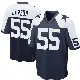 ＃55 Men's Carl Lawson Navy Blue Game Dallas Cowboys Throwback Jersey