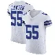 ＃55 Men's Carl Lawson White Elite Dallas Cowboys Vapor Untouchable Jersey
