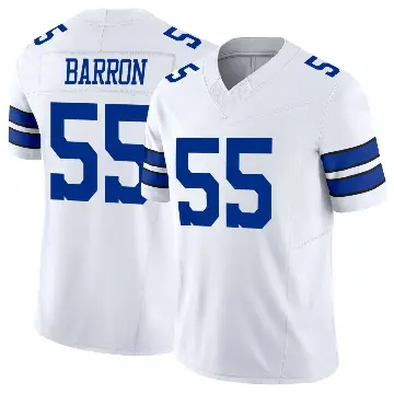 ＃55 Men's Justin Barron White Limited Dallas Cowboys Vapor F.U.S.E. Jersey