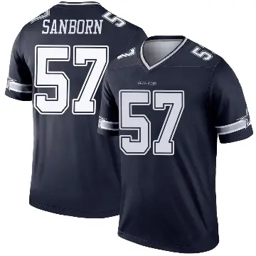 ＃57 Men's Jack Sanborn Navy Legend Dallas Cowboys Jersey