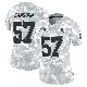 ＃57 Women's Jack Sanborn Arctic Camo Limited Dallas Cowboys 2024 Salute to Service Jersey