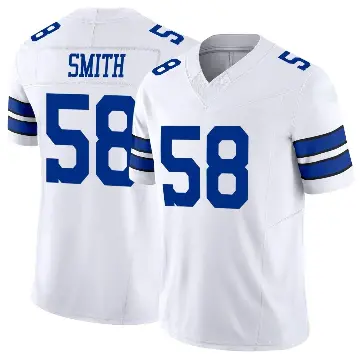 ＃58 Youth Mazi Smith White Limited Dallas Cowboys Vapor F.U.S.E. Jersey
