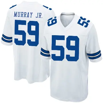 ＃59 Men's Kenneth Murray Jr. White Game Dallas Cowboys Jersey