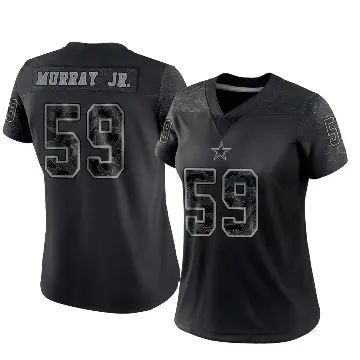 ＃59 Women's Kenneth Murray Jr. Black Limited Dallas Cowboys Reflective Jersey