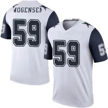 ＃59 Youth Brock Mogensen White Legend Dallas Cowboys Color Rush Jersey