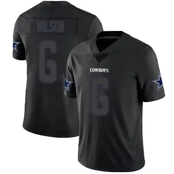 ＃6 Youth Donovan Wilson Black Impact Limited Dallas Cowboys Jersey