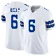 ＃6 Youth Josh Kelly White Limited Dallas Cowboys Vapor F.U.S.E. Jersey