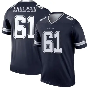 ＃61 Men's Jack Anderson Navy Legend Dallas Cowboys Jersey