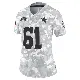 ＃61 Women's Jack Anderson Arctic Camo Limited Dallas Cowboys 2024 Salute to Service Jersey