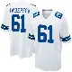 ＃61 Youth Jack Anderson White Game Dallas Cowboys Jersey