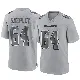 ＃64 Men's Dakoda Shepley Gray Game Dallas Cowboys Atmosphere Fashion Jersey