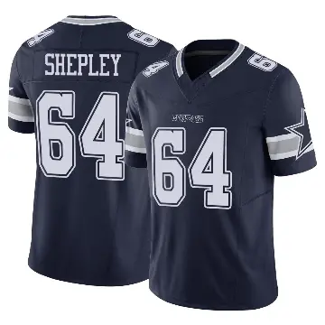 ＃64 Men's Dakoda Shepley Navy Limited Dallas Cowboys Vapor F.U.S.E. Jersey