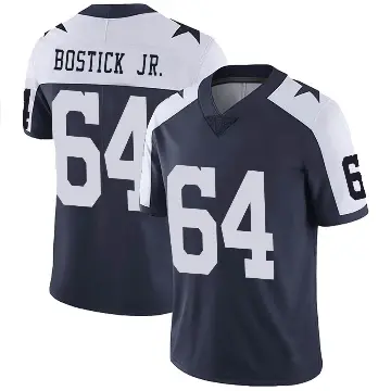 ＃64 Men's Earl Bostick Jr. Navy Limited Dallas Cowboys Alternate Vapor Untouchable Jersey