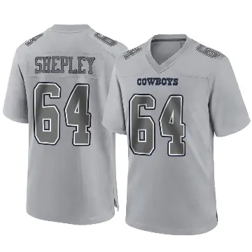 ＃64 Youth Dakoda Shepley Gray Game Dallas Cowboys Atmosphere Fashion Jersey