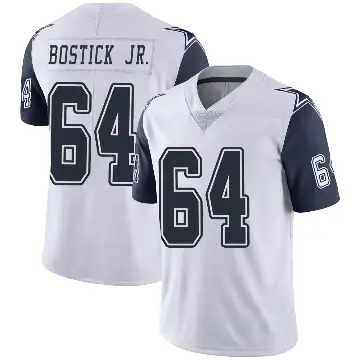 ＃64 Youth Earl Bostick Jr. White Limited Dallas Cowboys Color Rush Vapor Untouchable Jersey