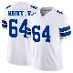 ＃64 Youth Earl Bostick Jr. White Limited Dallas Cowboys Vapor F.U.S.E. Jersey