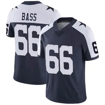 ＃66 Men's T.J. Bass Navy Limited Dallas Cowboys Alternate Vapor Untouchable Jersey