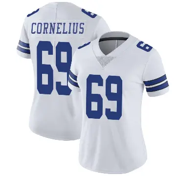 ＃69 Women's Ajani Cornelius White Limited Dallas Cowboys Vapor Untouchable Jersey