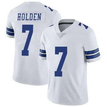 ＃7 Men's Traeshon Holden White Limited Dallas Cowboys Vapor Untouchable Jersey