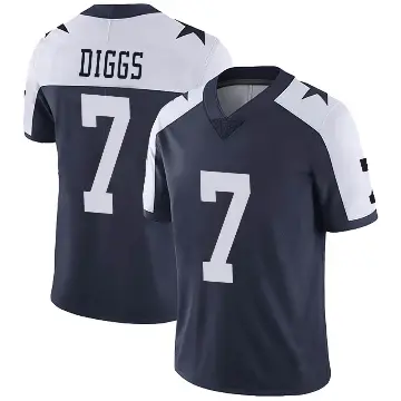 ＃7 Men's Trevon Diggs Navy Limited Dallas Cowboys Alternate Vapor Untouchable Jersey