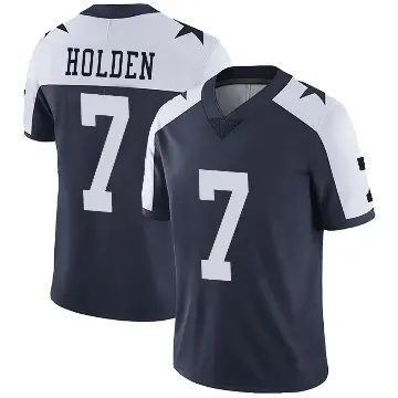 ＃7 Youth Traeshon Holden Navy Limited Dallas Cowboys Alternate Vapor Untouchable Jersey