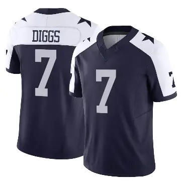 ＃7 Youth Trevon Diggs Navy Limited Dallas Cowboys Alternate Vapor F.U.S.E. Jersey