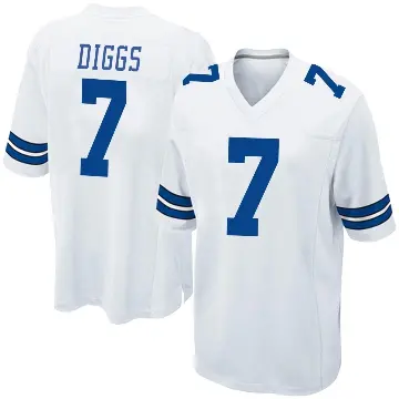 ＃7 Youth Trevon Diggs White Game Dallas Cowboys Jersey