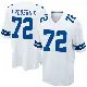 ＃72 Men's Travis Frederick White Game Dallas Cowboys Jersey
