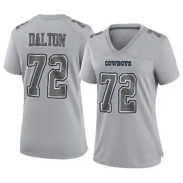 ＃72 Women's Jalen Dalton Gray Game Dallas Cowboys Atmosphere Fashion Jersey