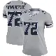 ＃72 Women's Tommy Akingbesote Gray Legend Dallas Cowboys Inverted Jersey