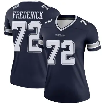 ＃72 Women's Travis Frederick Navy Legend Dallas Cowboys Jersey