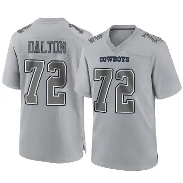 ＃72 Youth Jalen Dalton Gray Game Dallas Cowboys Atmosphere Fashion Jersey