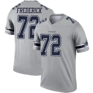 ＃72 Youth Travis Frederick Gray Legend Dallas Cowboys Inverted Jersey