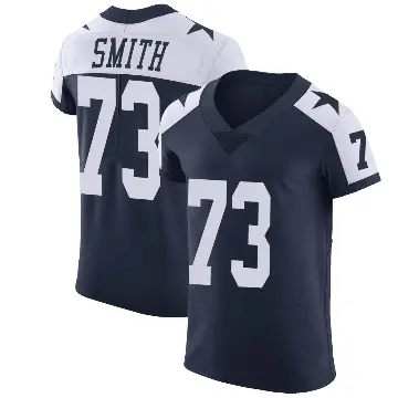 ＃73 Men's Tyler Smith Navy Elite Dallas Cowboys Alternate Vapor Untouchable Jersey