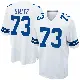 ＃73 Men's Tyler Smith White Game Dallas Cowboys Jersey