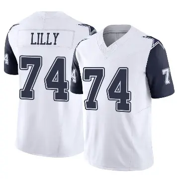 ＃74 Youth Bob Lilly White Limited Dallas Cowboys 2nd Alternate Vapor F.U.S.E. Jersey