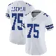 ＃75 Women's Hakeem Adeniji White Limited Dallas Cowboys Vapor Untouchable Jersey