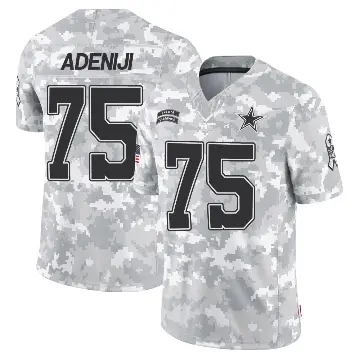＃75 Youth Hakeem Adeniji Arctic Camo Limited Dallas Cowboys 2024 Salute to Service Jersey