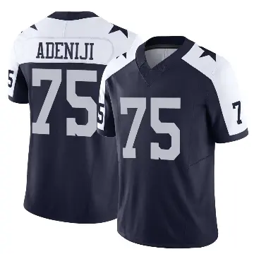＃75 Youth Hakeem Adeniji Navy Limited Dallas Cowboys Alternate Vapor F.U.S.E. Jersey