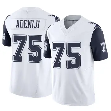＃75 Youth Hakeem Adeniji White Limited Dallas Cowboys 2nd Alternate Vapor F.U.S.E. Jersey