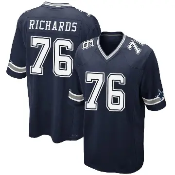 ＃76 Men's Asim Richards Navy Game Dallas Cowboys Team Color Jersey