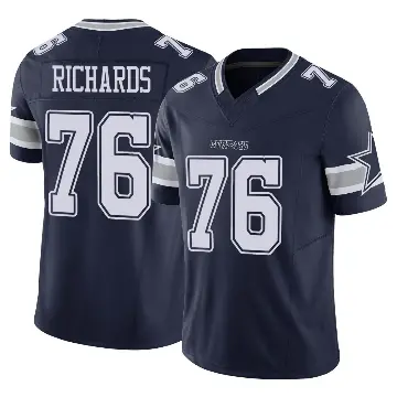 ＃76 Men's Asim Richards Navy Limited Dallas Cowboys Vapor F.U.S.E. Jersey