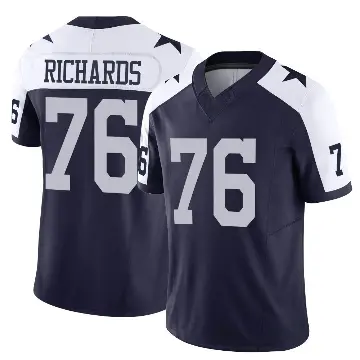 ＃76 Youth Asim Richards Navy Limited Dallas Cowboys Alternate Vapor F.U.S.E. Jersey