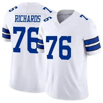 ＃76 Youth Asim Richards White Limited Dallas Cowboys Vapor F.U.S.E. Jersey