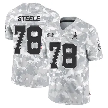 ＃78 Youth Terence Steele Arctic Camo Limited Dallas Cowboys 2024 Salute to Service Jersey